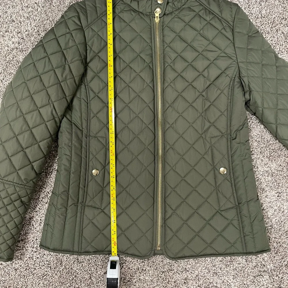 Faded Glory Quilted Army Green Jacket- EXCELLENT CONDITION sz Small - Picture 6 of 8